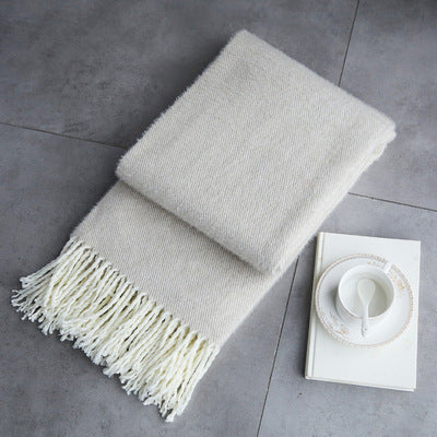 Solid Sky Throw Blanket