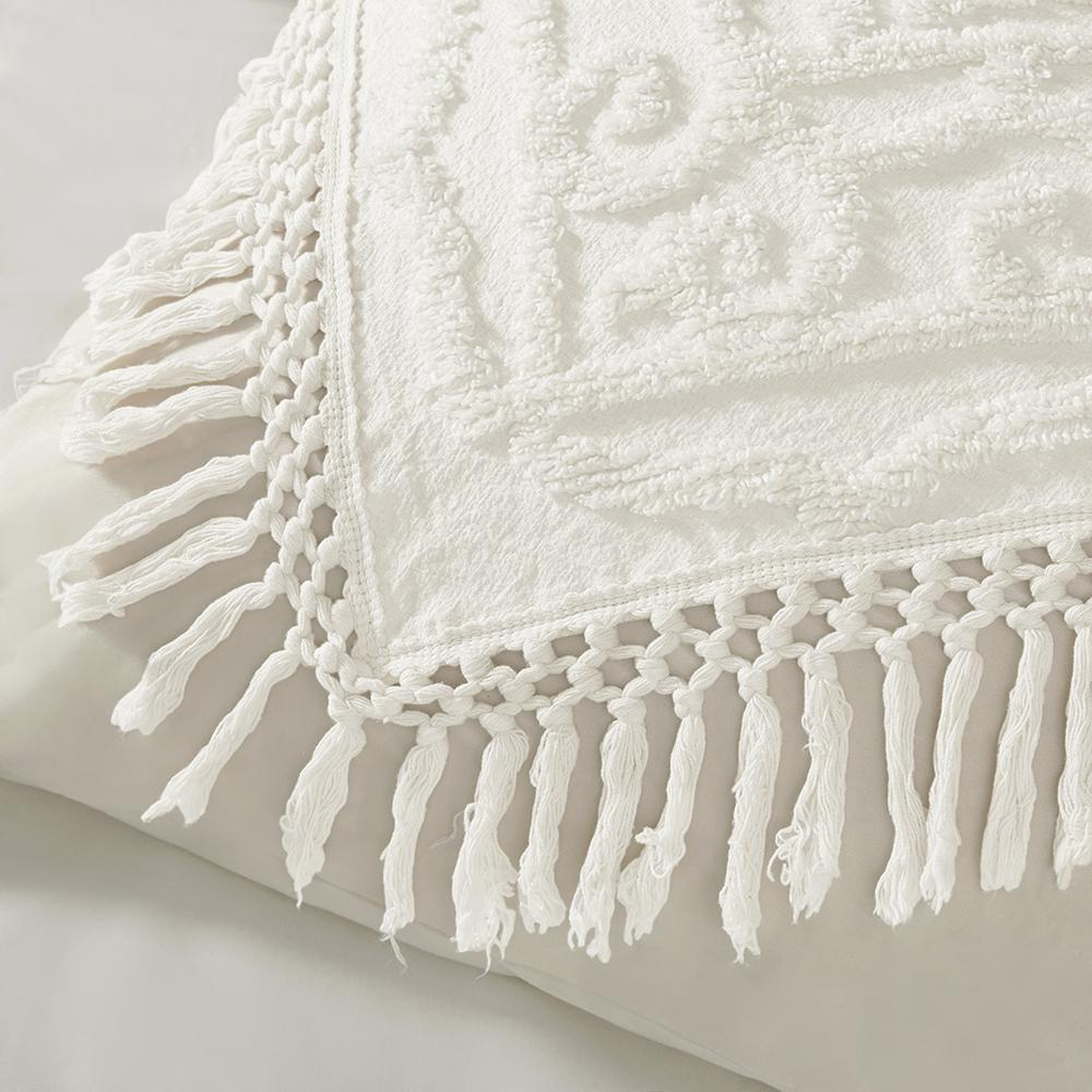 100% Cotton Tufted Chenille Coverlet Set