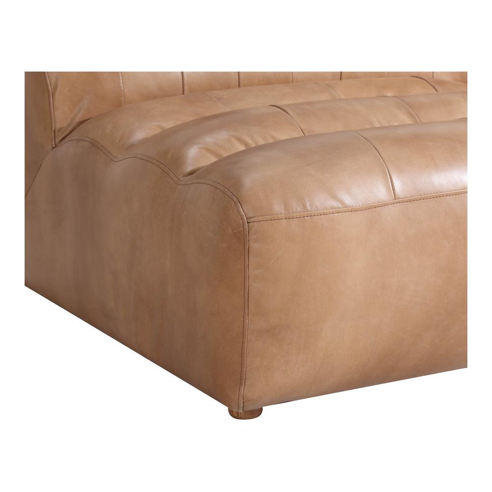 Ramsay Leather Armless Chair Tan