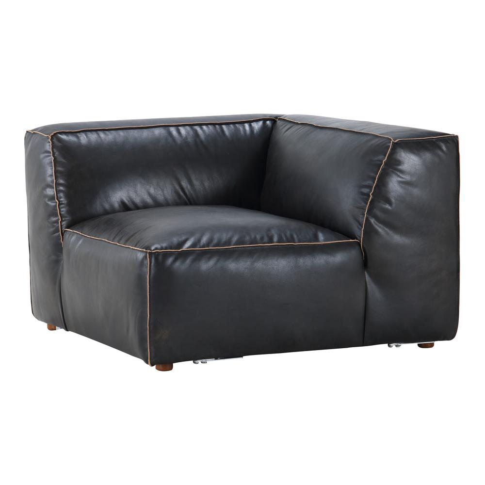 Luxe Corner Chair, Black