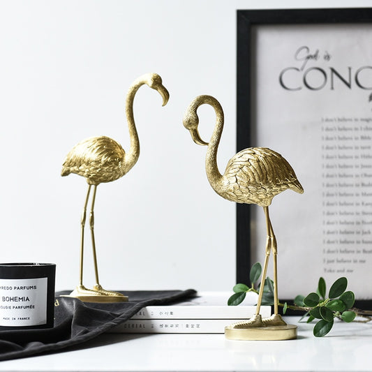 Golden Flamingo Ornament