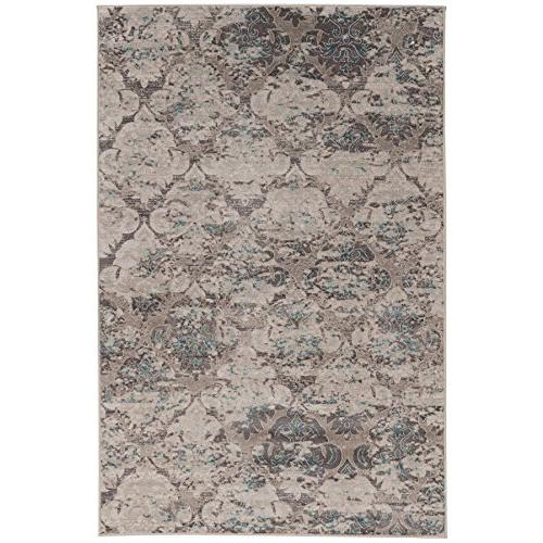 Vintage Trellis Grey & Charcoal 5x7.6, Rug