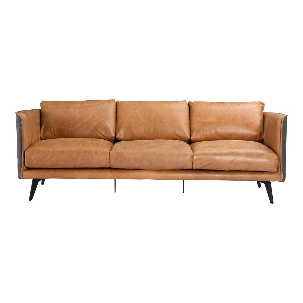 Messina Leather Sofa Cognac