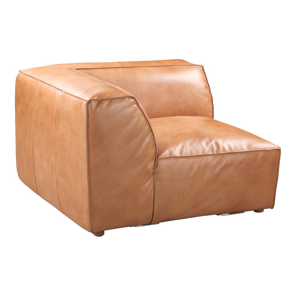 Luxe Corner Chair, Brown