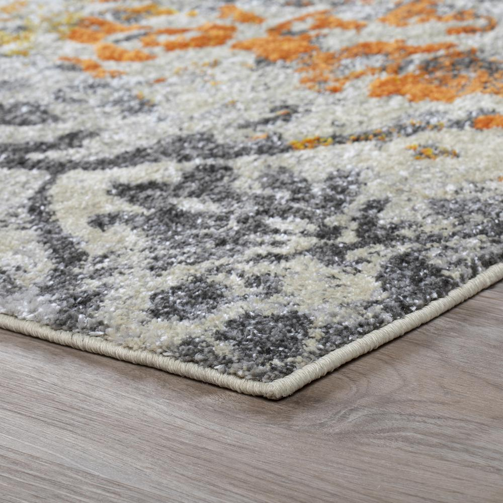 Modern Greys MG22 Orange 7'10" x 10'7" Rug