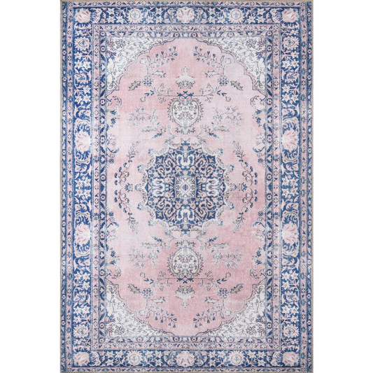 Afshar Area Rug, Pink, 5' X 7'6"