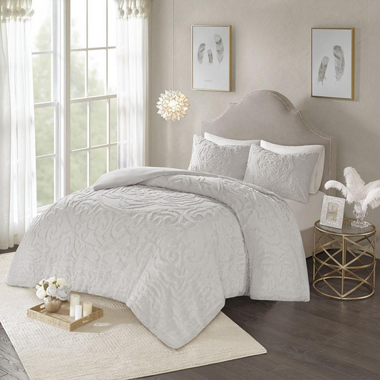 100% Cotton Tufted Duvet Cover Set,MP12-5982