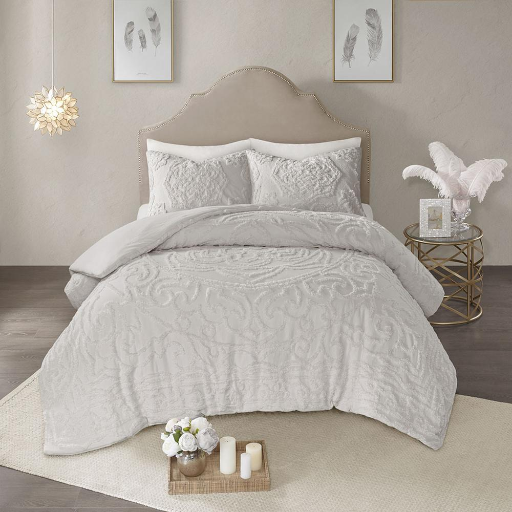 100% Cotton Tufted Duvet Cover Set,MP12-5982