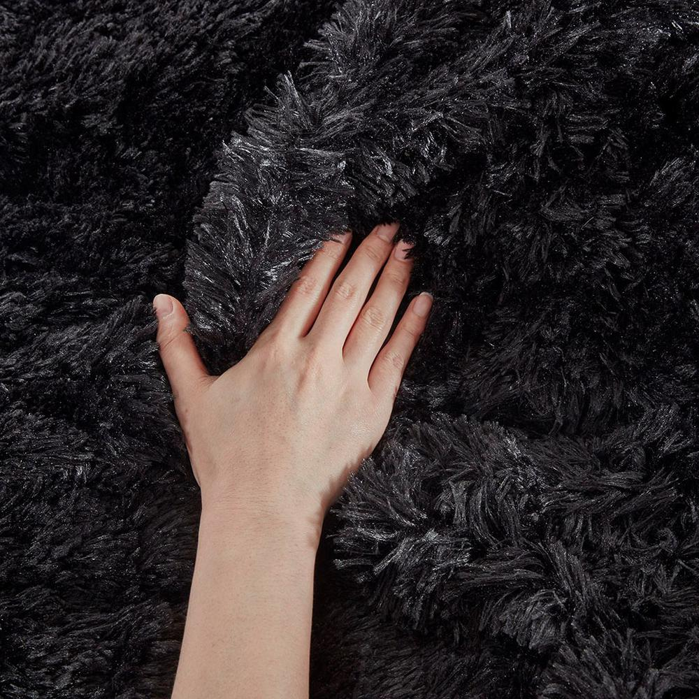 100% Polyester Solid Shaggy Fur Duvet Cover Set ID12-2039