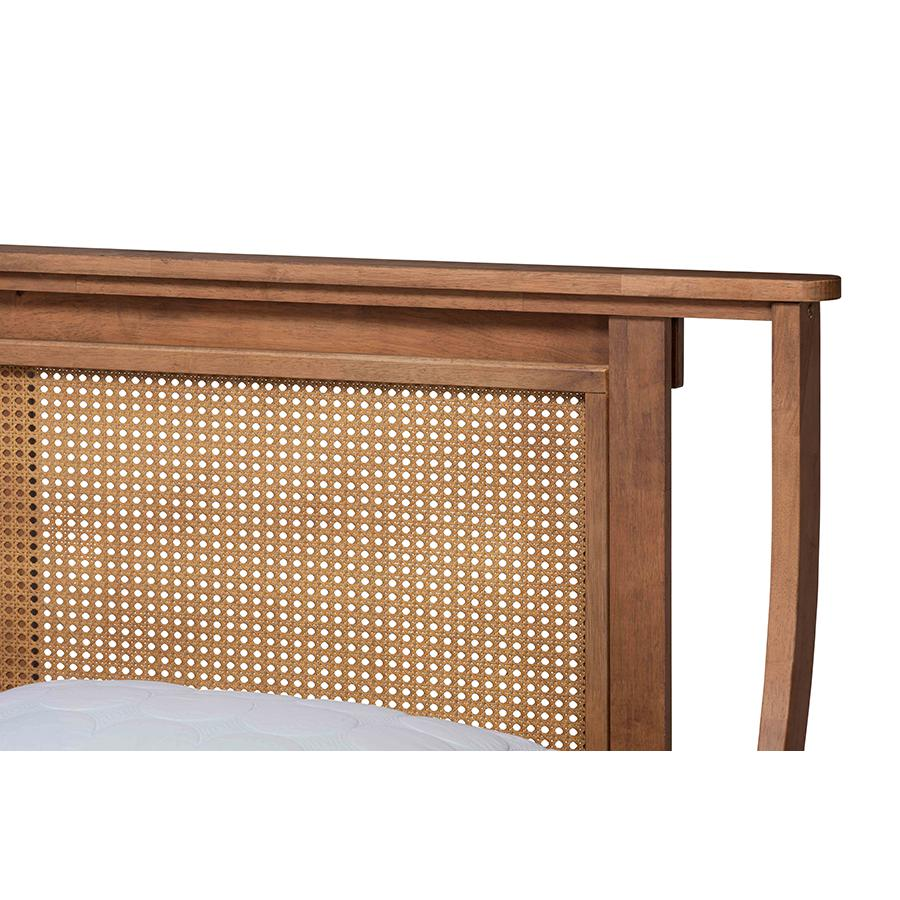 Synthetic Rattan King Size Platform Bed