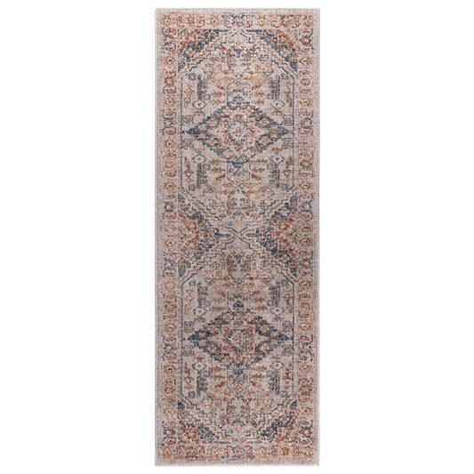 PES and Shrink PES Vintage Medallion Woven Area Rug - 3x8' RUNNER