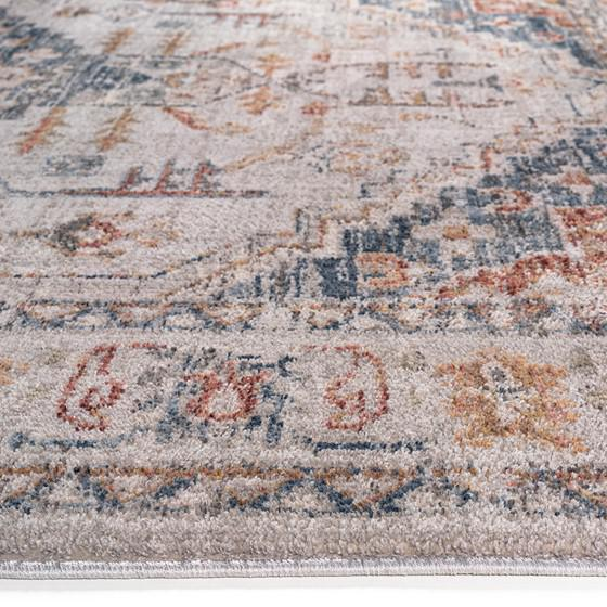 PES and Shrink PES Vintage Medallion Woven Area Rug - 5x7'