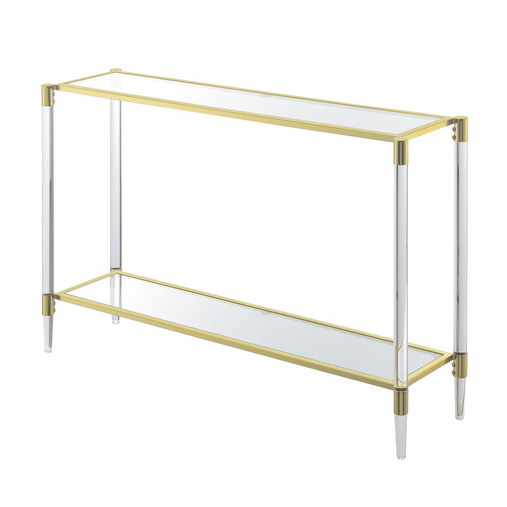 Miranda 2 Tier Glass Console Table