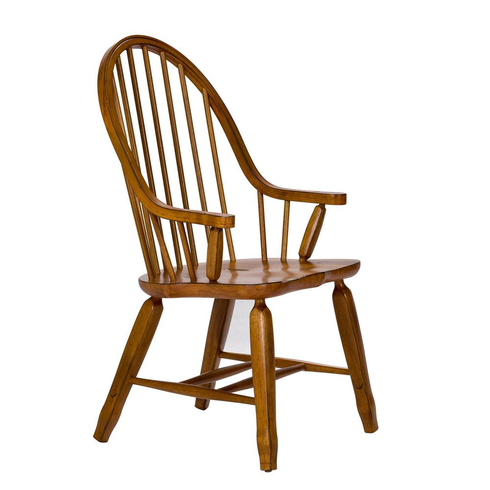 Bow Back Arm Chair - Oak