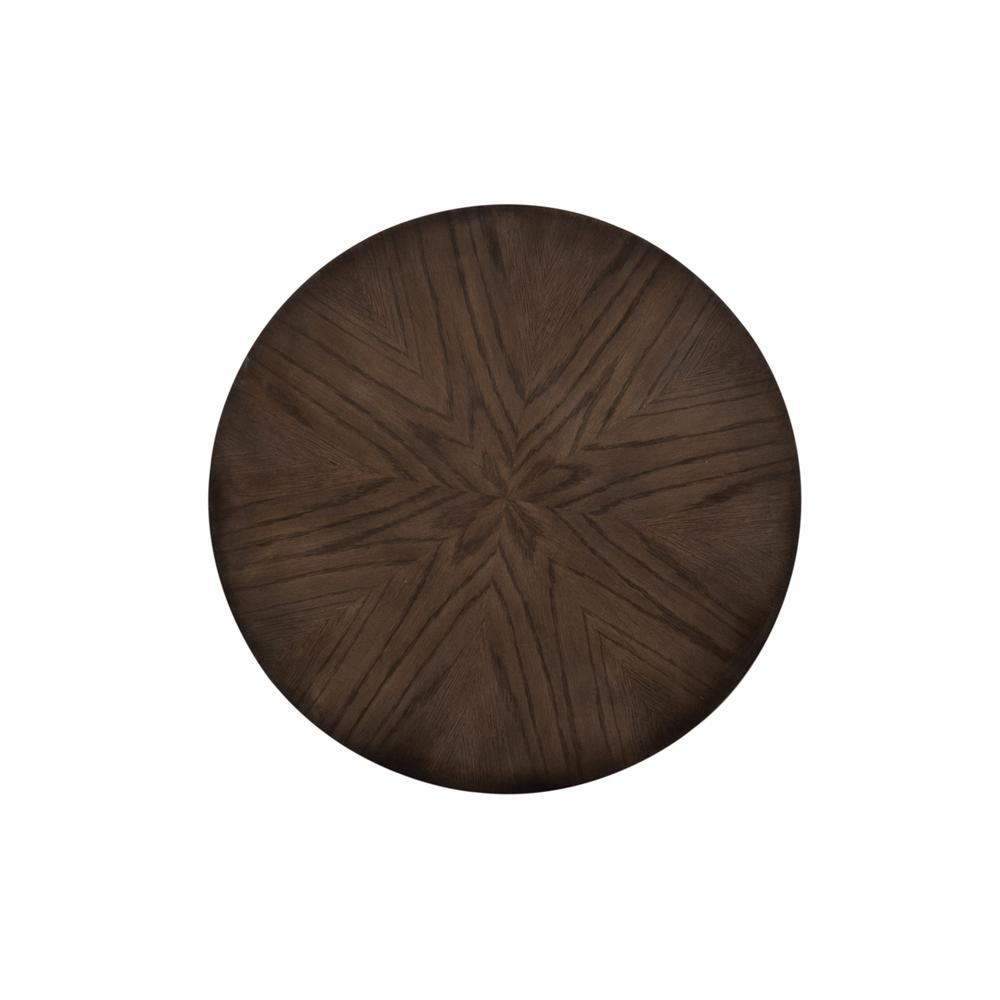 Round End Table Urban Brown