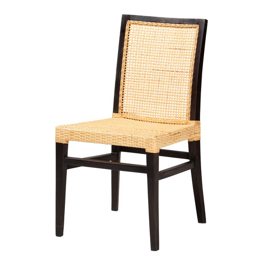 Baxton Studio Lingga Modern Bohemian Natural Rattan Dining Chair