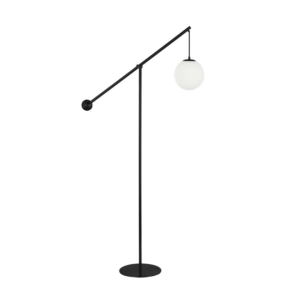 1LT Incandescent Floor Lamp, MB, Opal Glass