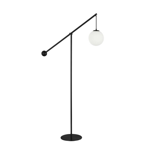 1LT Incandescent Floor Lamp, MB, Opal Glass