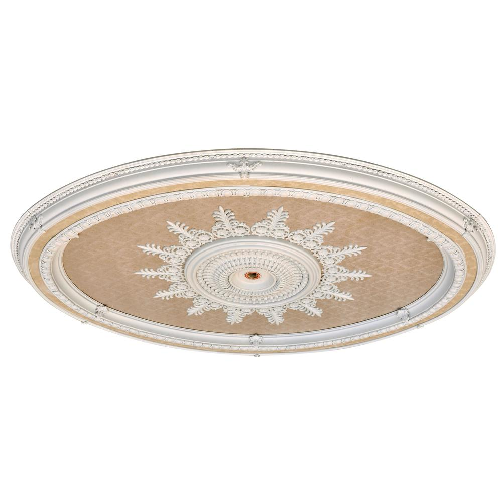 Blanco Oval Chandelier Ceiling Medallion 79 inches