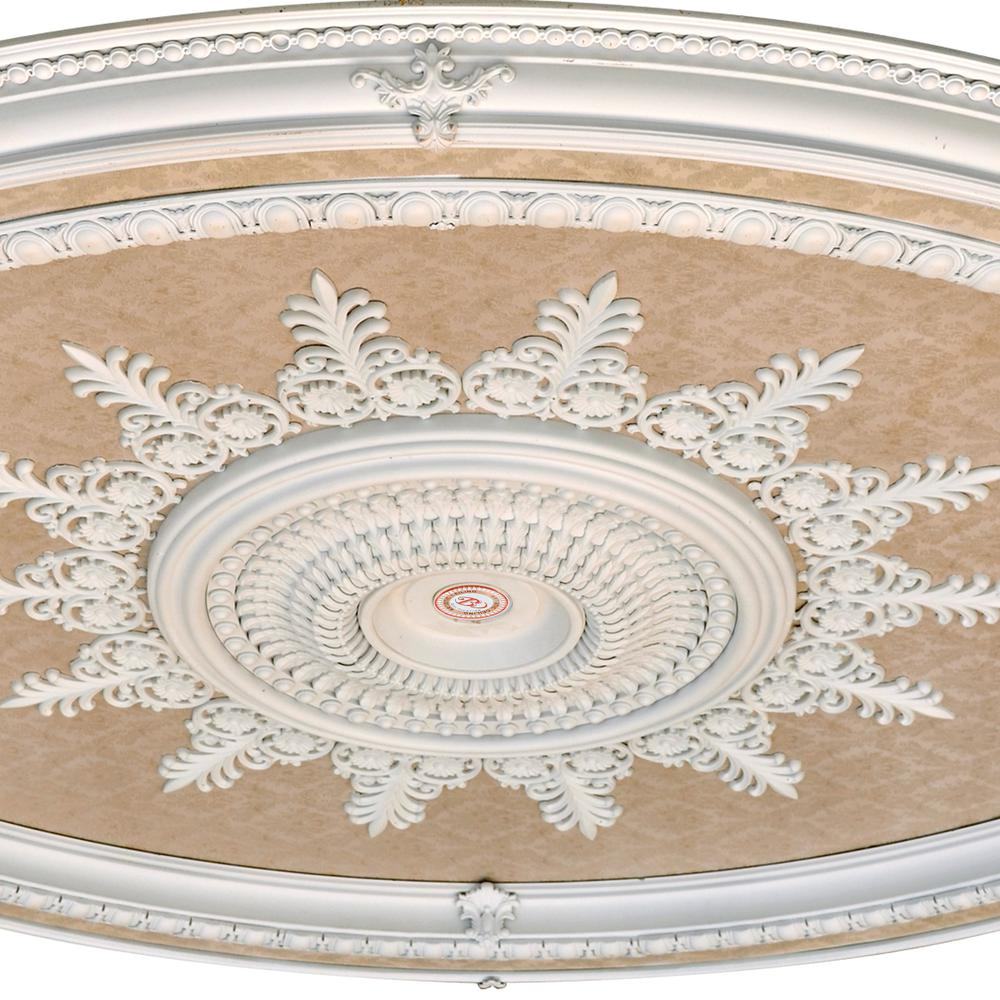 Blanco Oval Chandelier Ceiling Medallion 79 inches