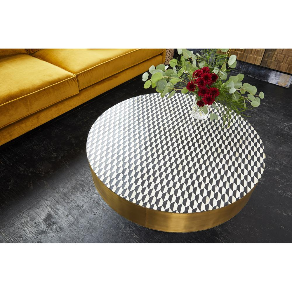 Optic Coffee Table, Yellow