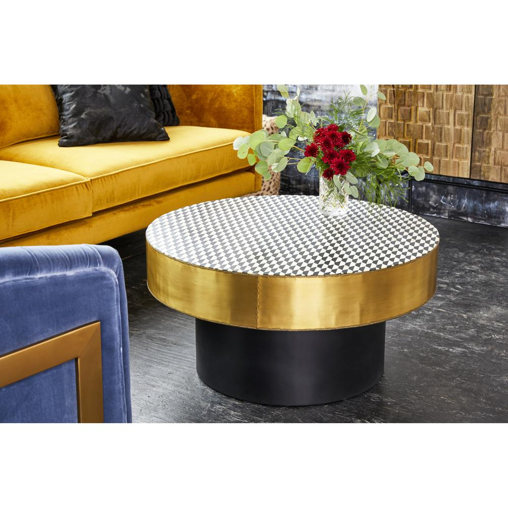 Optic Coffee Table, Yellow