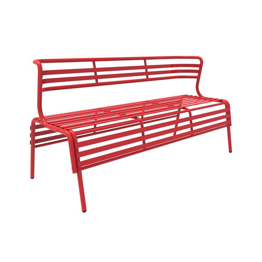 CoGo™ Steel Outdoor/Indoor Bench, Red