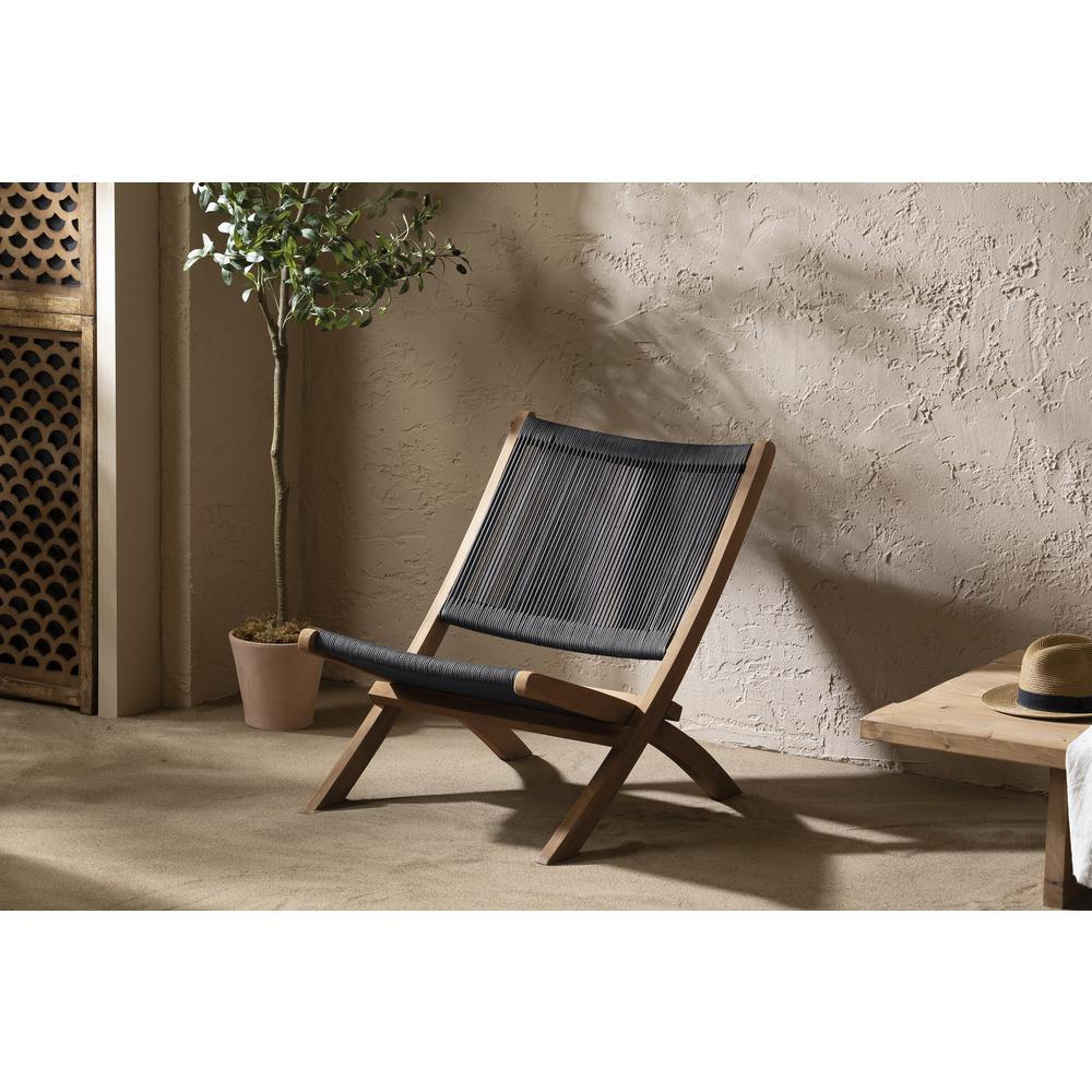 Agave Lounge Chair, Natural and Gray