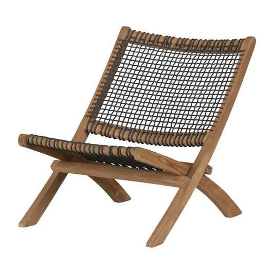 Balka Lounge Chair, Natural and Gray