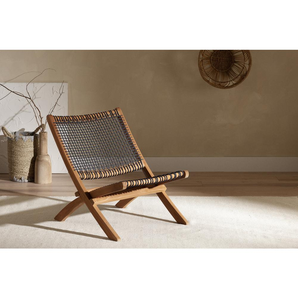 Balka Lounge Chair, Natural and Gray