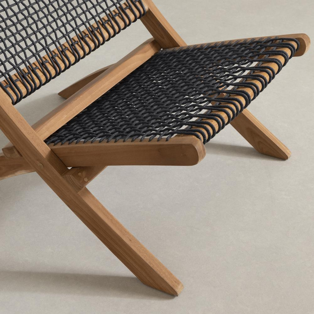 Balka Lounge Chair, Natural and Gray