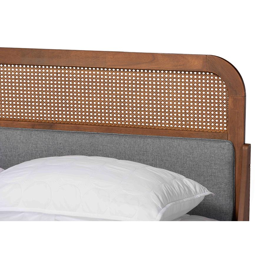 Irina Mid-Century Modern King Size Platform Bed