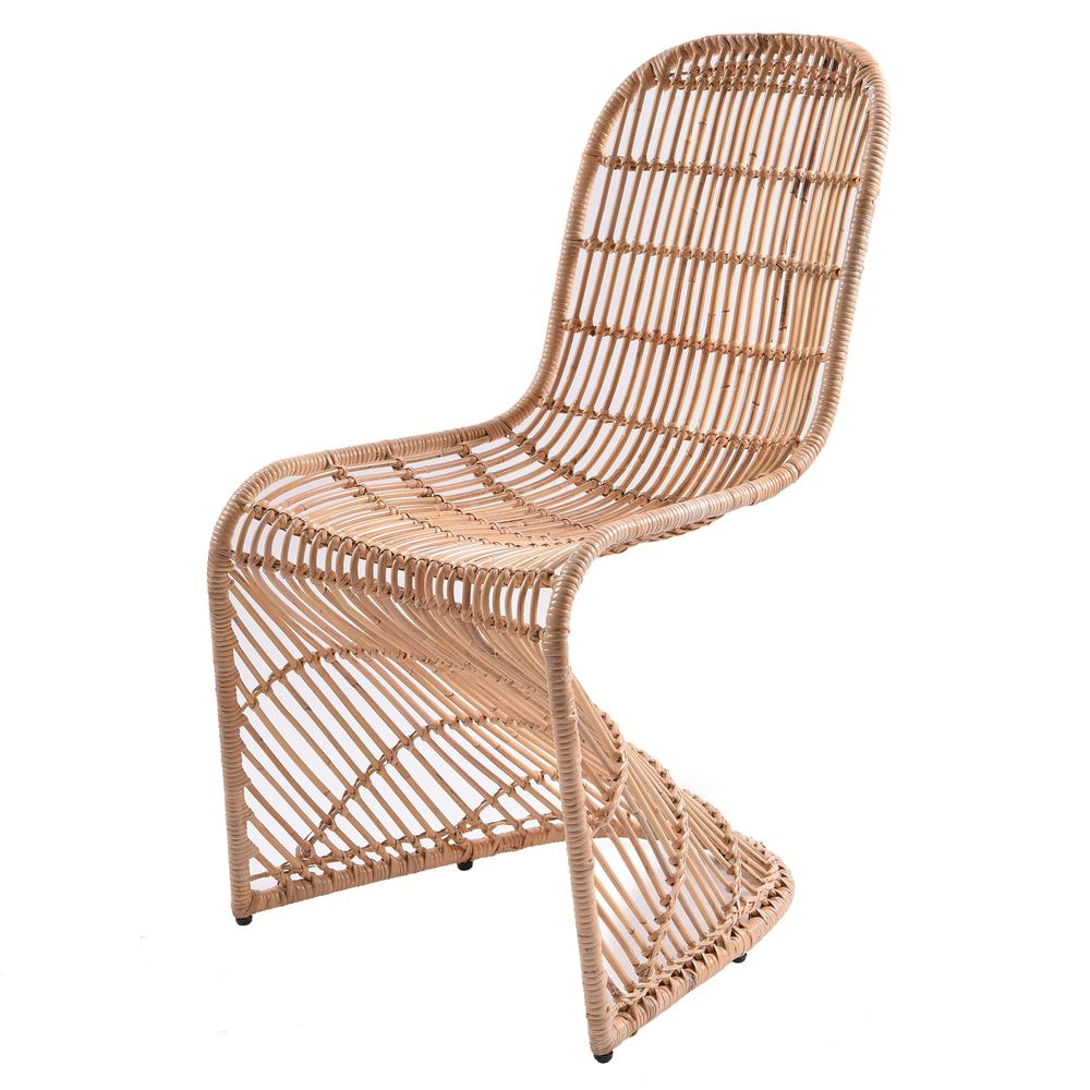 Groovy Rattan Chair, (Set of 2)