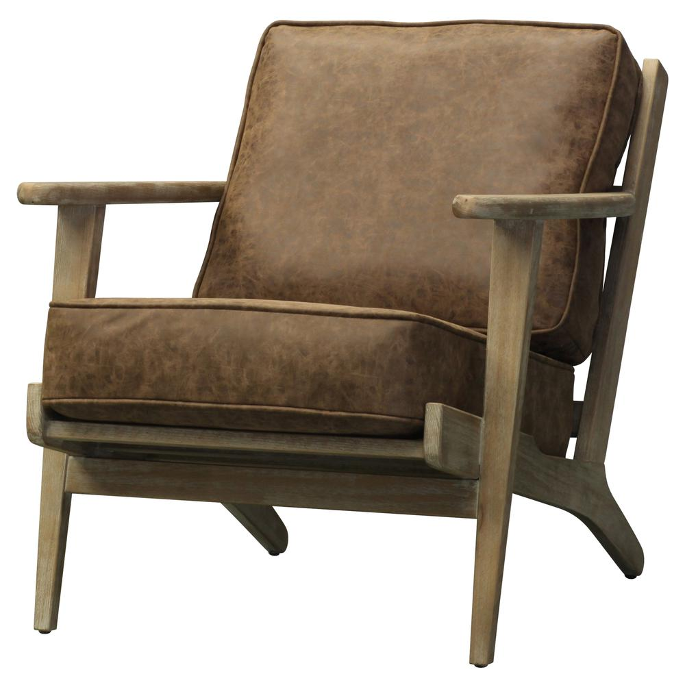 Albert PU Leather Accent Chair