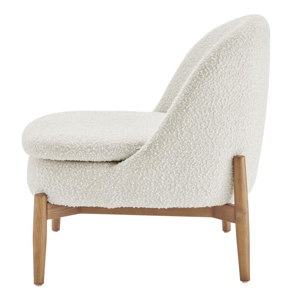 Adriana Fabric Accent Chair Walnut Legs