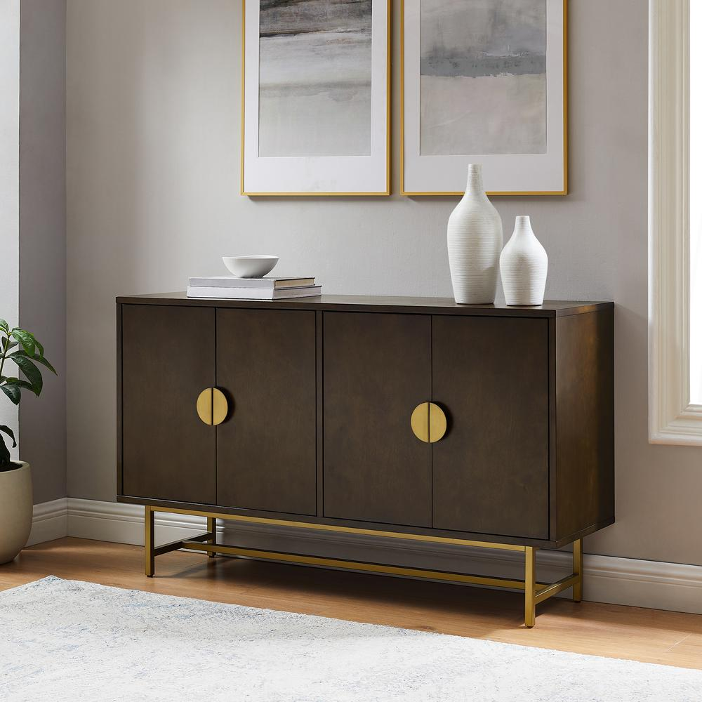 Blair Sideboard Dark Brown/Gold