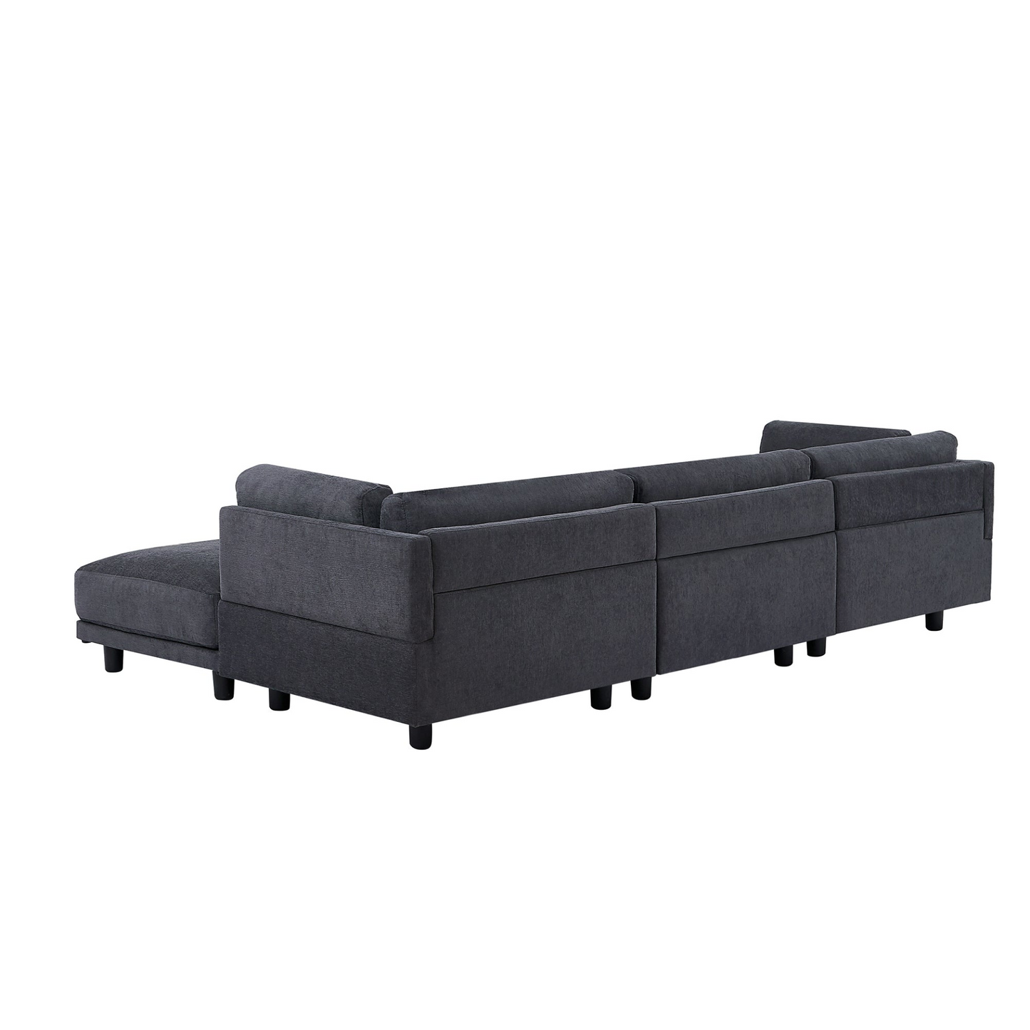 Upholstery Convertible Sectional Sofa, L Shaped Couch with Reversible Chaise