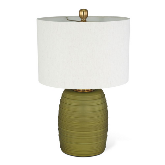 Fiona 24" Green Glass Table Lamp