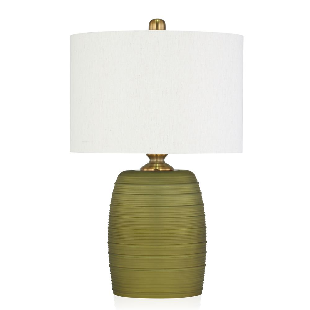 Fiona 24" Green Glass Table Lamp