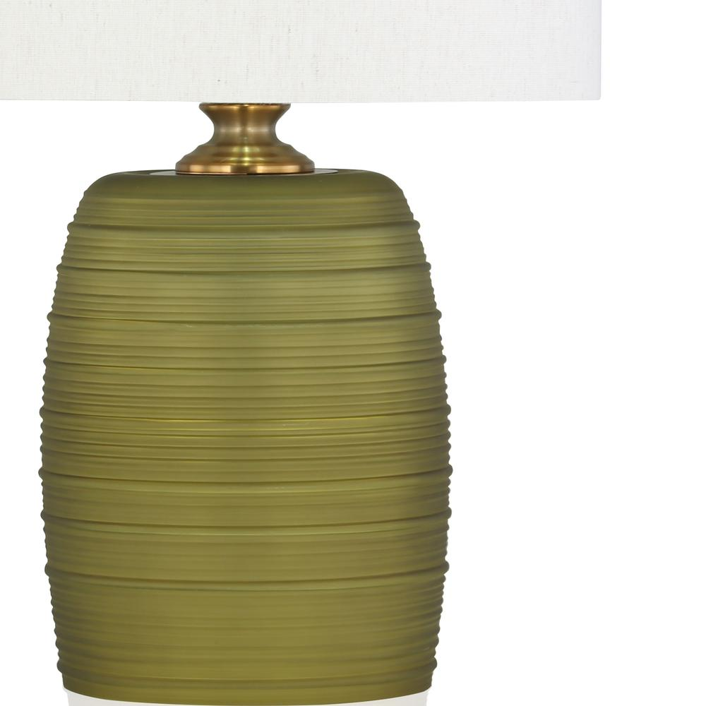 Fiona 24" Green Glass Table Lamp