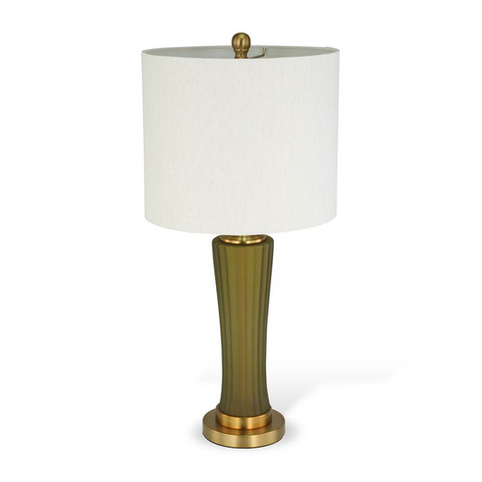 Camila 26" Green Glass Table Lamp