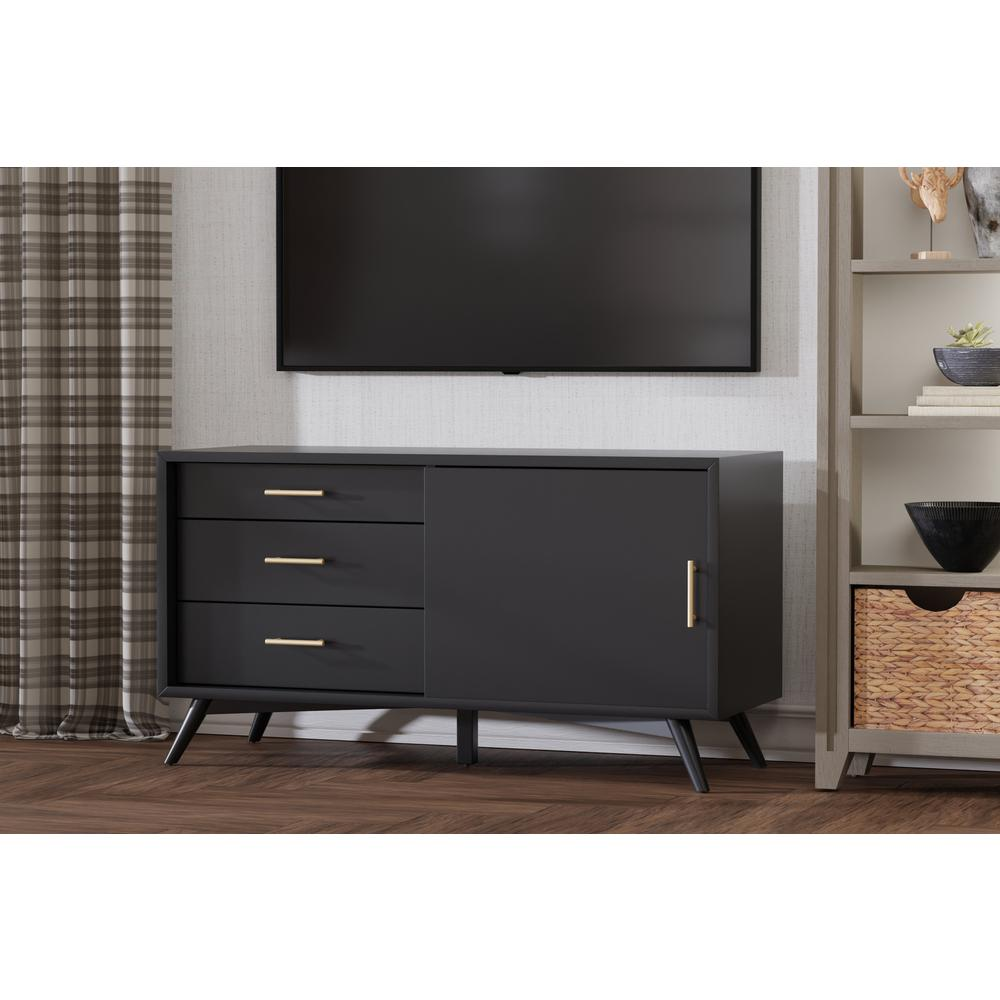 Flynn Small TV Console, Black