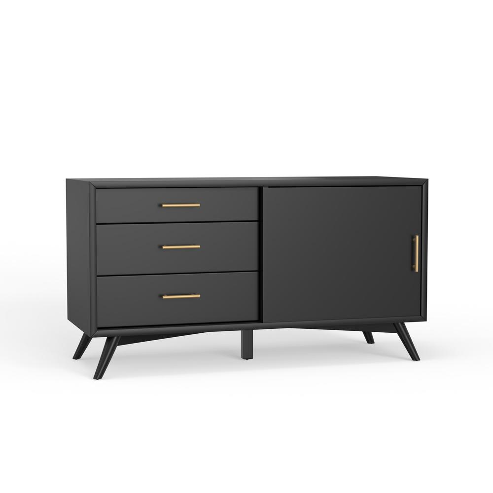 Flynn Small TV Console, Black