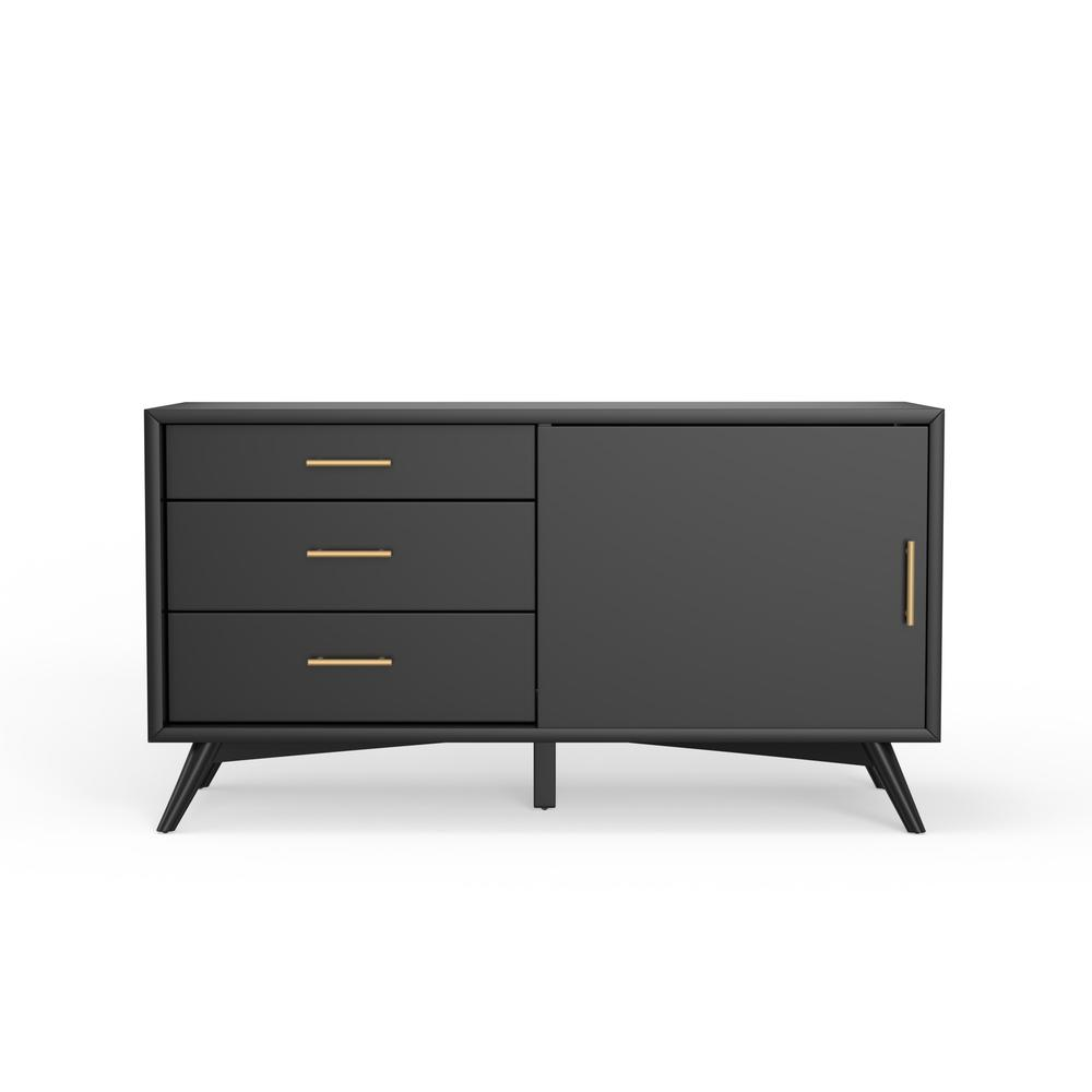 Flynn Small TV Console, Black