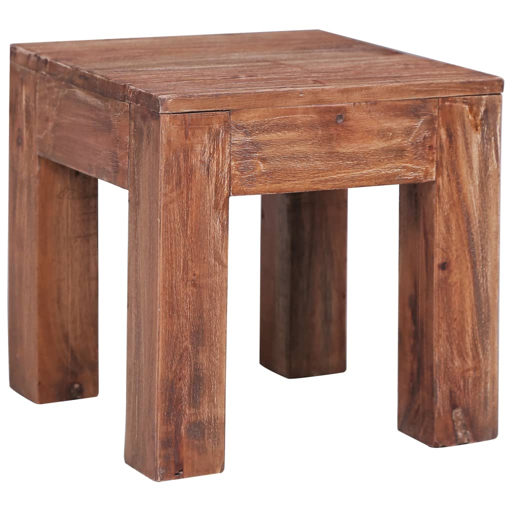 vidaXL Coffee Table 11.8"x11.8"x11.8" Solid Reclaimed Wood