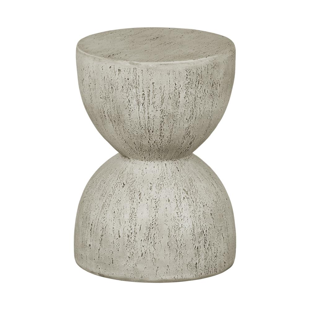 Bellulo Hourglass Side Table, Cream