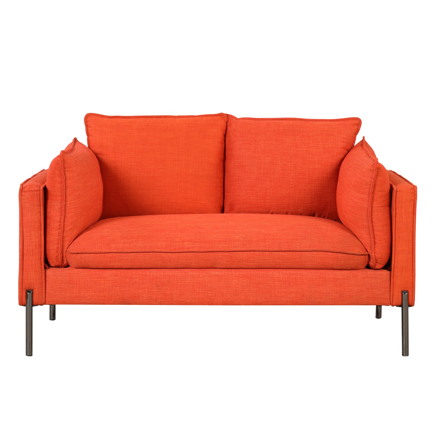 56" Modern Style Sofa Linen Fabric Loveseat Small Love Seats Couch for Small Spaces,Living Room,Apartment