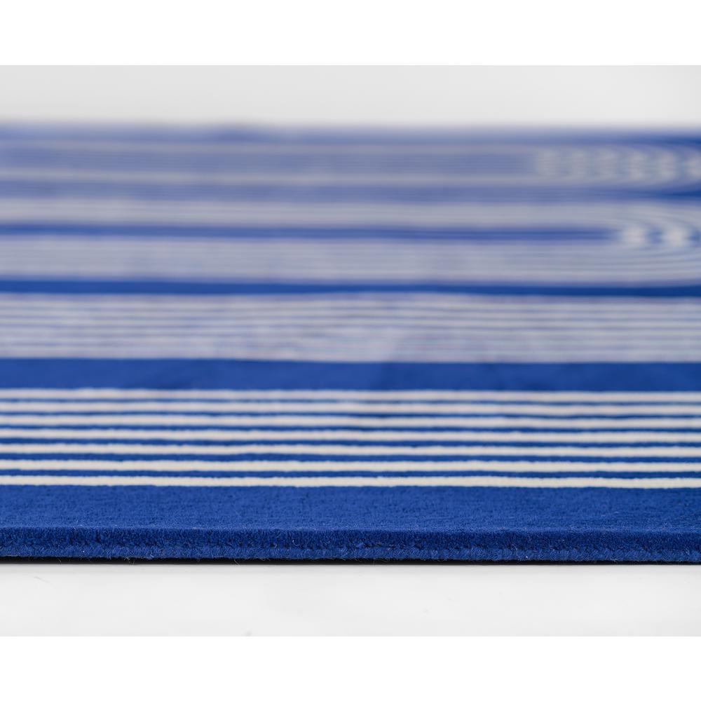 Contemporary Rectangle Area Rug, Cobalt, 3'6" X 5'6"