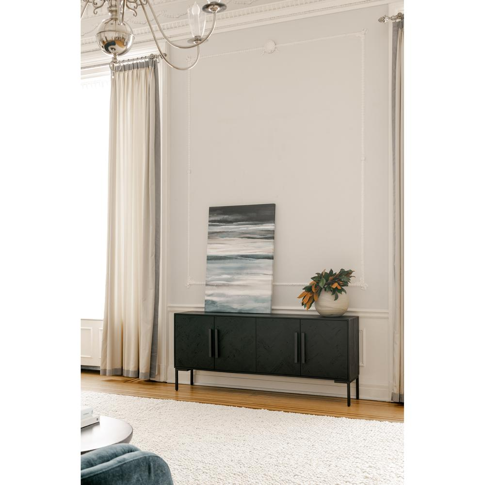 Fishbone Sideboard Black