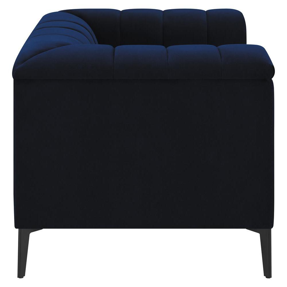 Chalet Tuxedo Arm Chair Blue